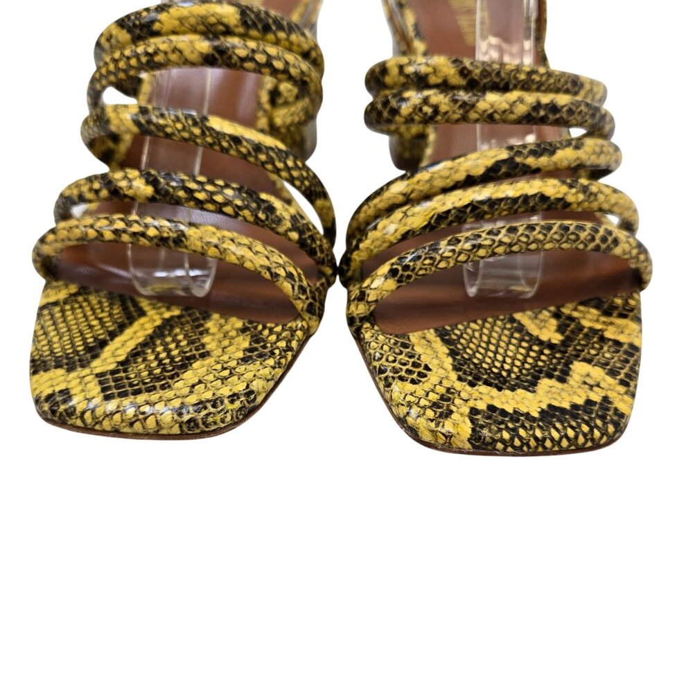 Paris Texas Carla Printed Python Leather Sandals … - image 6